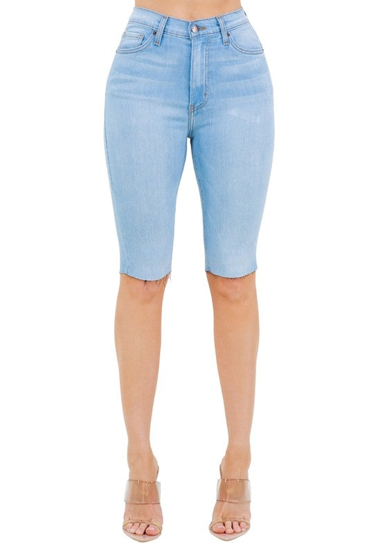 Lilly Bermuda Short in lIGHT Denim - Tigbul's Variety Fashion Shop