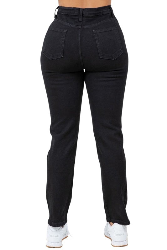 Essential High-Waisted Mom Jeans - Tigbul's Variety Fashion Shop