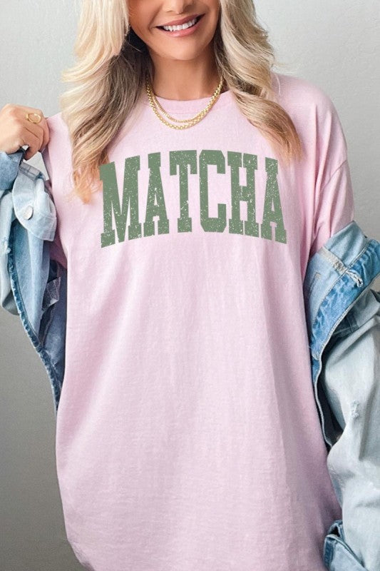 Matcha Graphic Heavy Cotton Tee - Tigbul's Variety Fashion Shop