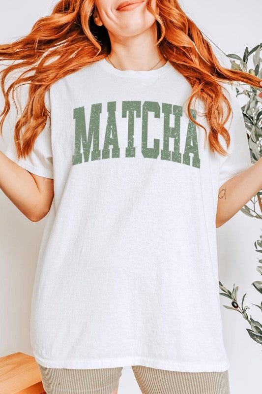 Matcha Graphic Heavy Cotton Tee - Tigbul's Variety Fashion Shop