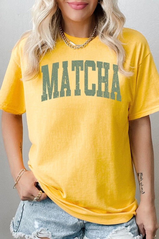 Matcha Graphic Heavy Cotton Tee - Tigbul's Variety Fashion Shop