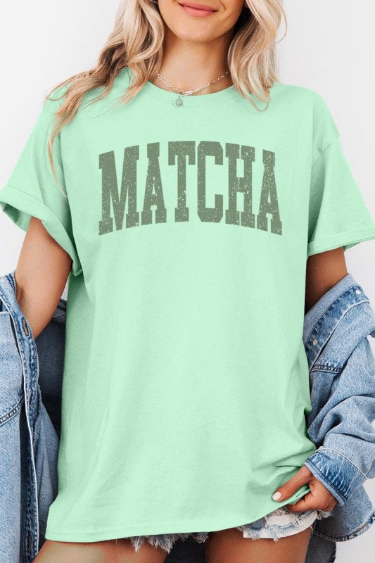 Matcha Graphic Heavy Cotton Tee - Tigbul's Variety Fashion Shop