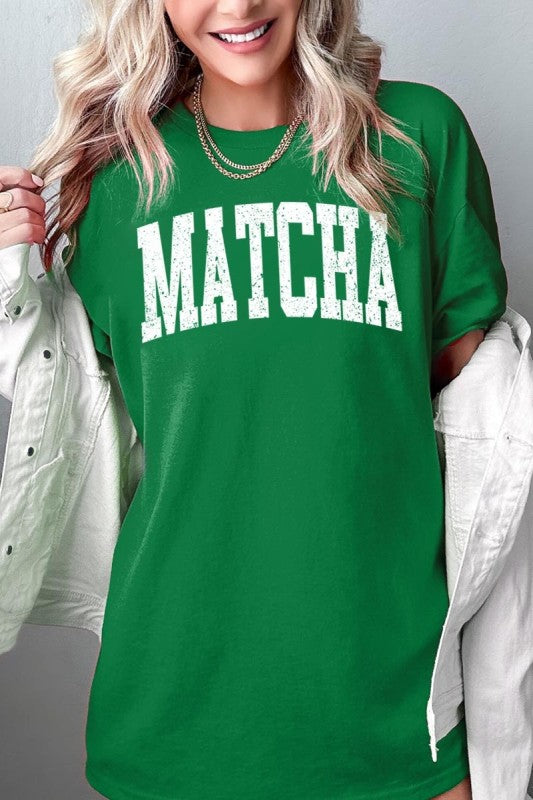 Matcha Graphic Heavy Cotton Tee - Tigbul's Variety Fashion Shop