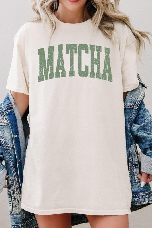 Matcha Graphic Heavy Cotton Tee - Tigbul's Variety Fashion Shop