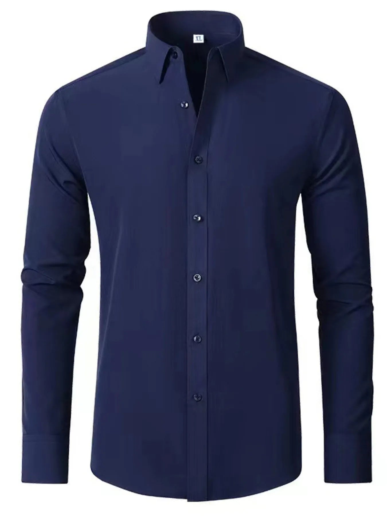 Men's Plus Size Button Up Long Sleeve Shirt - Tigbul's Variety Fashion Shop