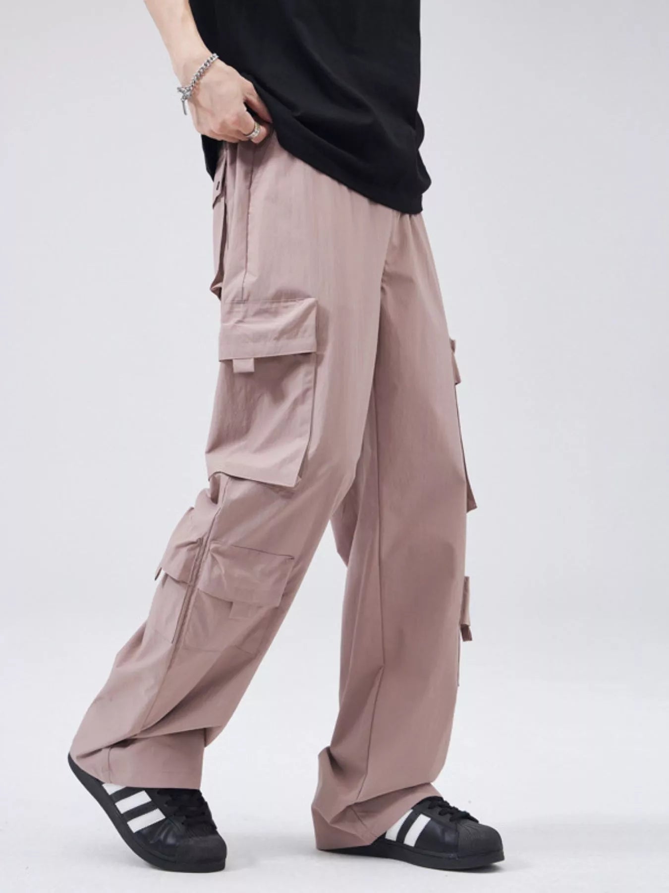 Men's Full Size Wide Leg Cargo Pants Plus Size - Tigbul's Variety Fashion Shop