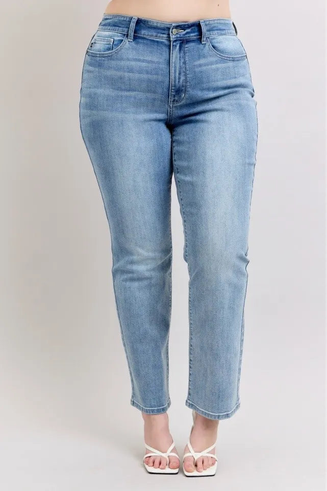 Judy Blue Plus Size High Waist Dad Jeans - Tigbul's Variety Fashion Shop