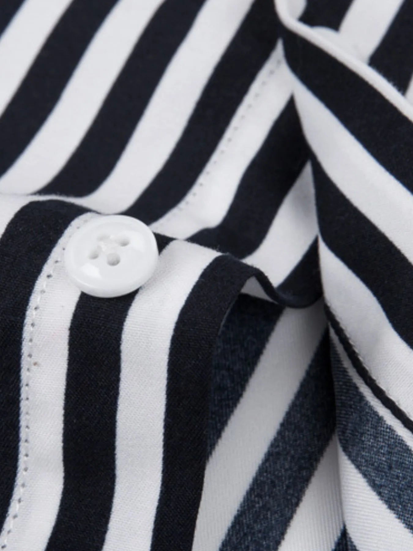 Men's Plus Size Striped Button Up Long Sleeve Shirt - Tigbul's Variety Fashion Shop