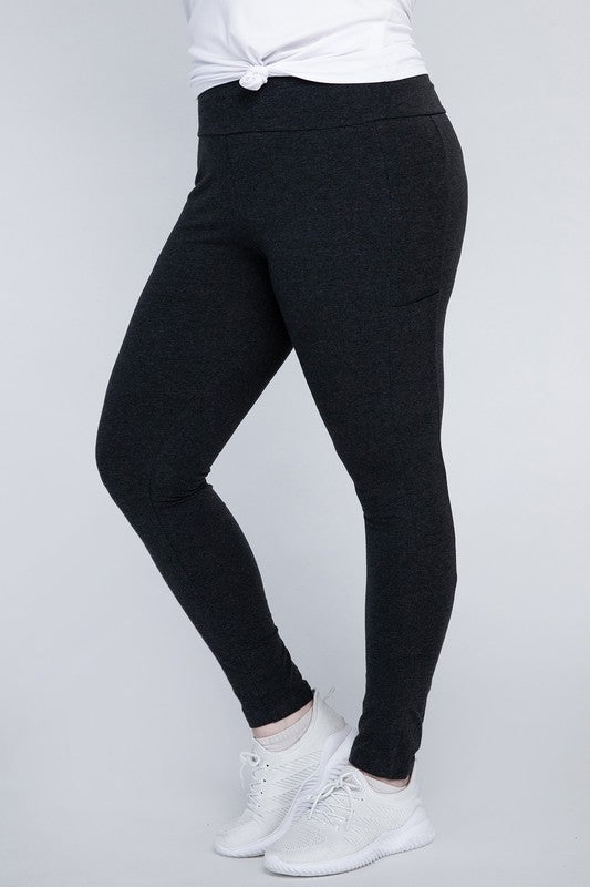 Plus Everyday Leggings with Pockets - Tigbul's Variety Fashion Shop