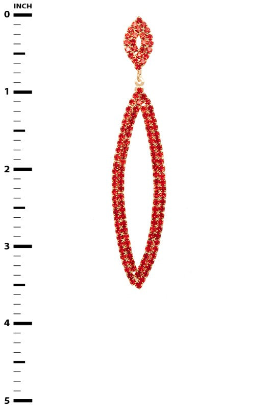 Rhinestone Long Drop Chandelier Earrings - Tigbul's Variety Fashion Shop