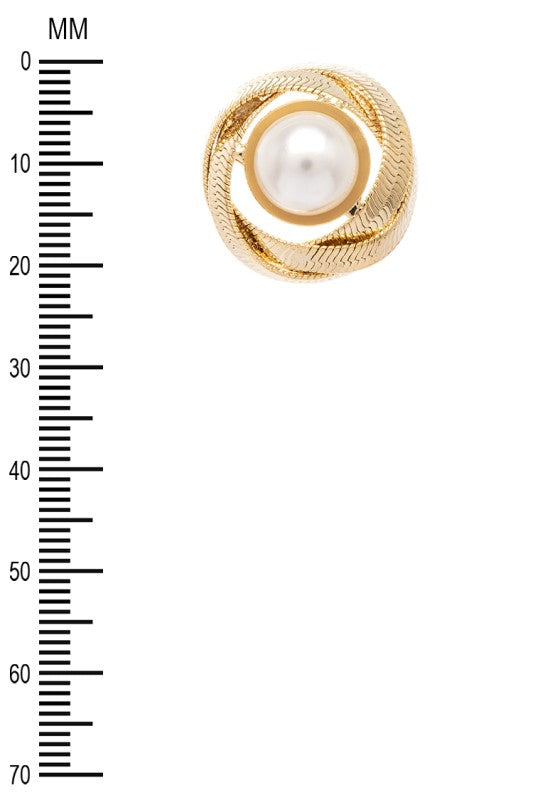 Faux Pearl Classy Post Stud Earrings - Tigbul's Variety Fashion Shop
