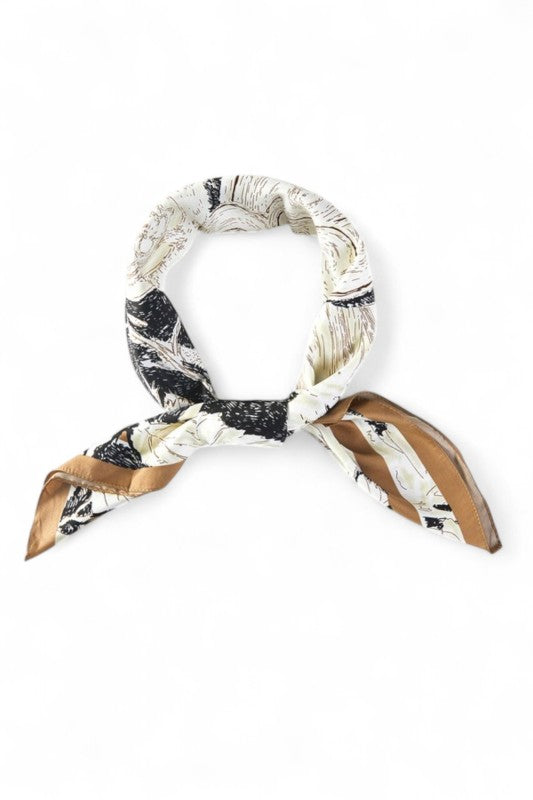 Floral Printed Silky Square Scarf - Tigbul's Variety Fashion Shop