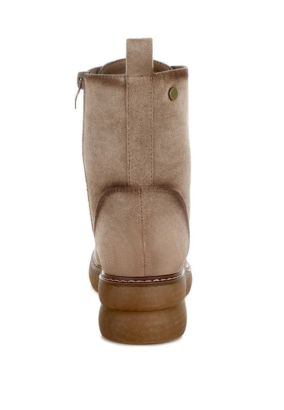 Azalea Lace Up High Ankle Boots - Tigbul's Variety Fashion Shop