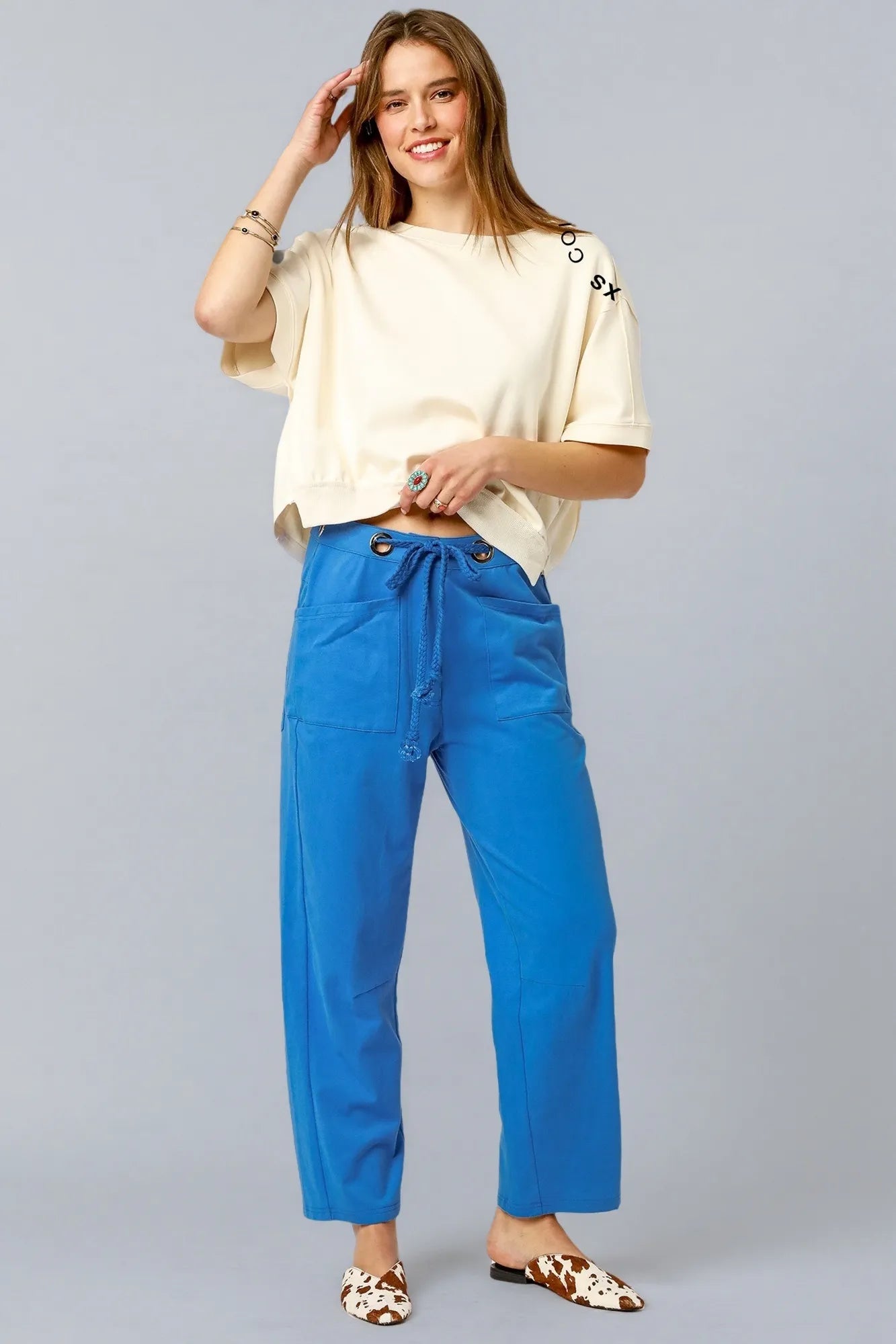 Umgee Drawstring Wide Leg Casual Pants - Tigbul's Variety Fashion Shop