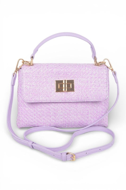 Color Straw Top Handle Convertible Bag | Tigbuls Variety Fashion