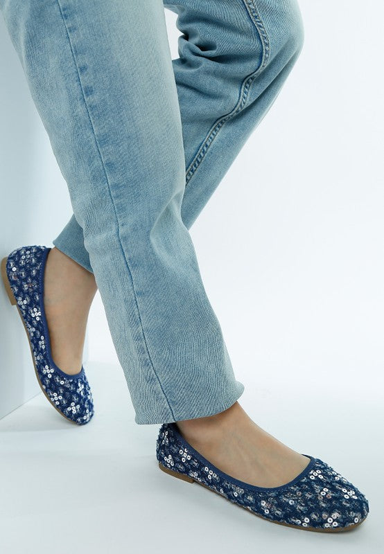 Sujet Sequin Ballet Flats - Tigbul's Variety Fashion Shop