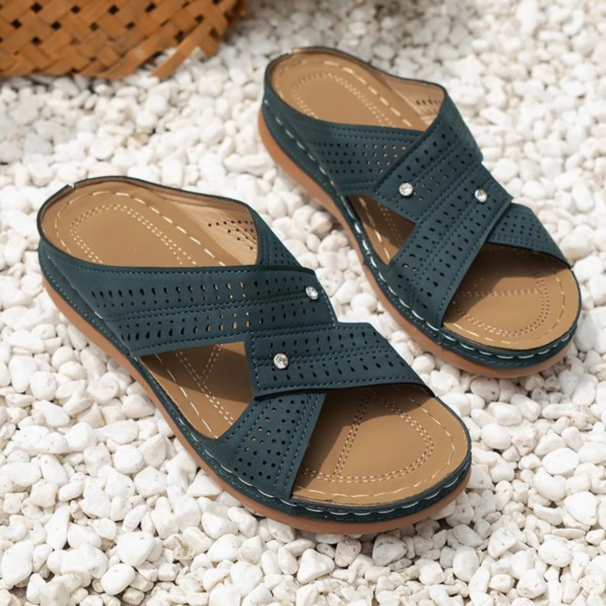 Open Toe Wedge Sandals - Tigbul's Variety Fashion Shop