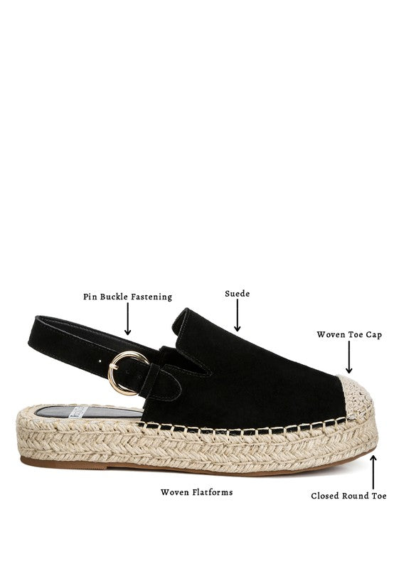 Affie Genuine Suede Slingback Strap Espadrilles - Tigbul's Variety Fashion Shop