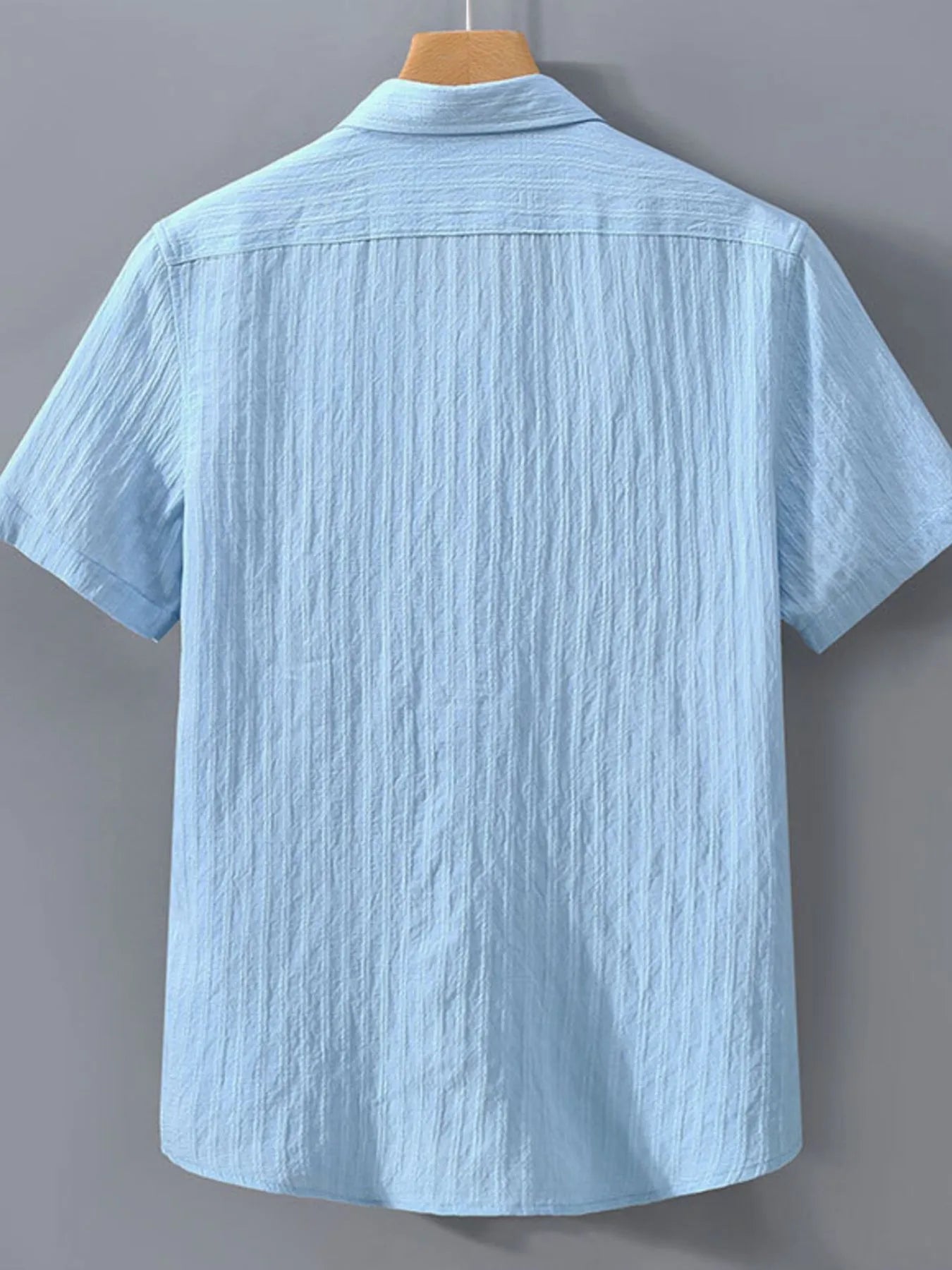 Men's Plus Size Button Up Short Sleeve Shirt - Tigbul's Variety Fashion Shop