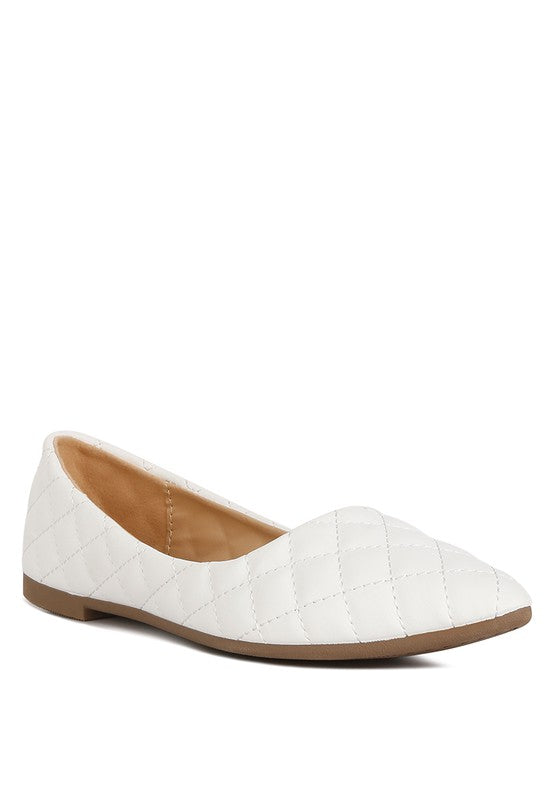 Rikhani Quilted Detail Ballet Flats - Tigbul's Variety Fashion Shop
