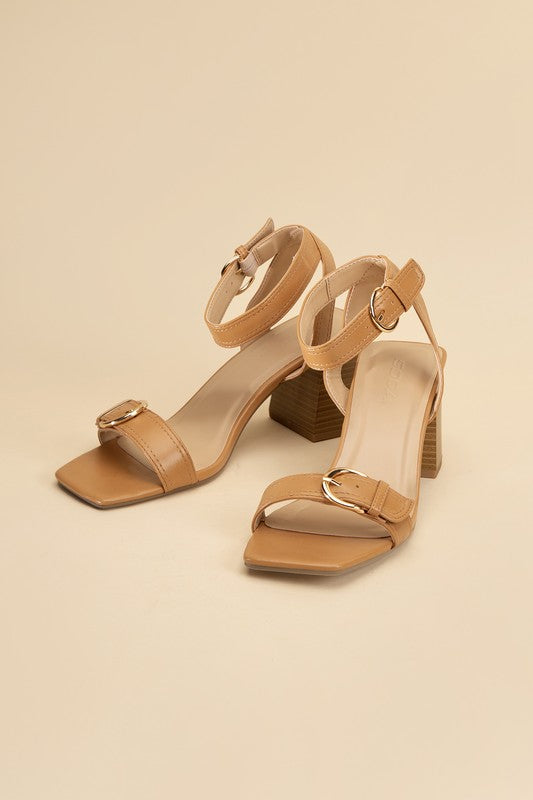 TREATY-S Buckle Sandal Heel - Tigbul's Variety Fashion Shop