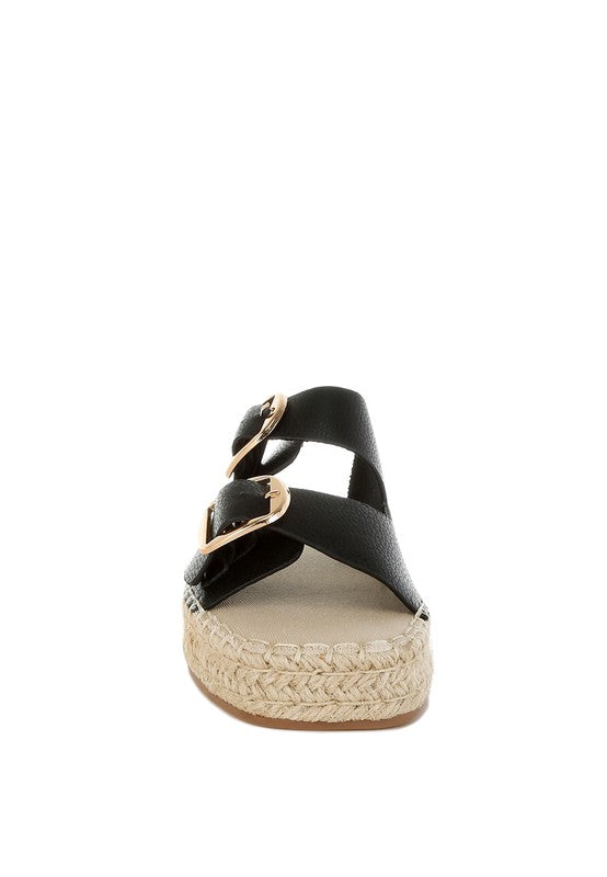 Palala Genuine Soft Leather Square Toe Espadrilles - Tigbul's Variety Fashion Shop