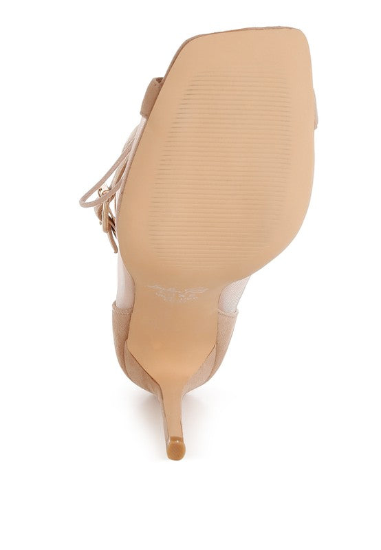Cabernet Mesh & Microfiber Stiletto Boots - Tigbul's Variety Fashion Shop