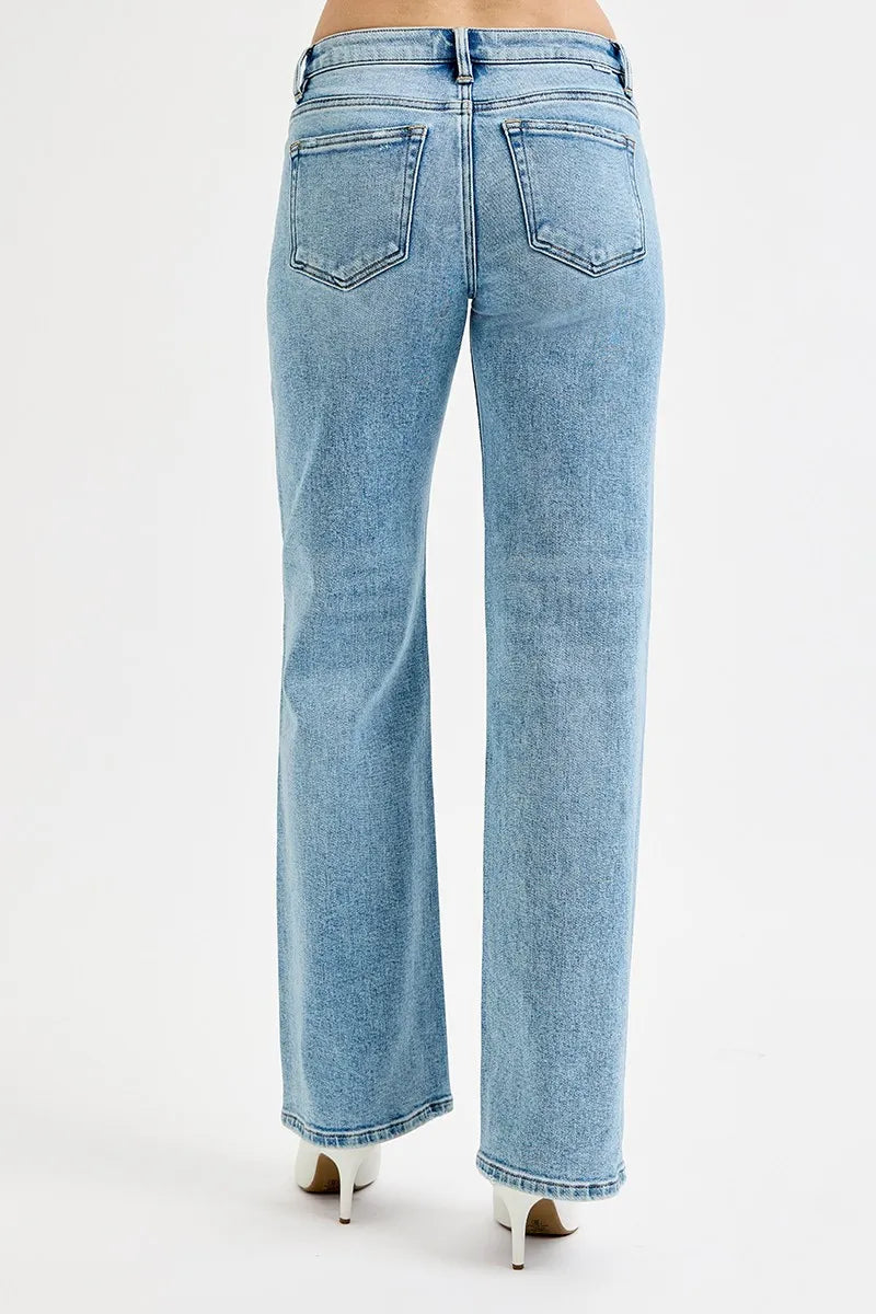 RISEN Full Size Low Rise Ankle Boyfriend Distressed Jeans Plus Size - Tigbul's Variety Fashion Shop