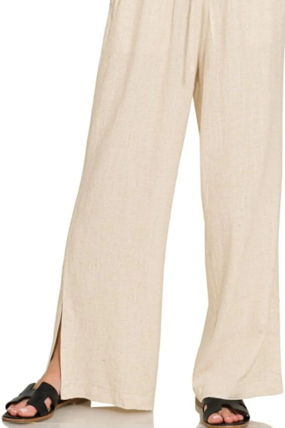 Zenana Linen Drawstring Pants - Tigbul's Variety Fashion Shop