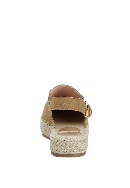 Affie Genuine Suede Slingback Strap Espadrilles - Tigbul's Variety Fashion Shop