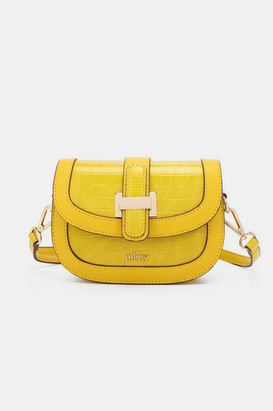 Nicole Lee USA Croc Embossed Crossbody Bag - Tigbul's Variety Fashion Shop