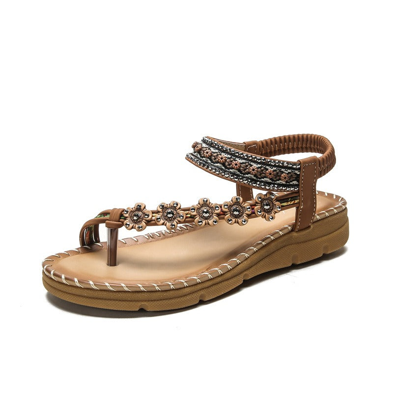 New Bohemian National Style Thick Soled Sandals Are Comfortable For Women - Tigbul's Variety Fashion Shop