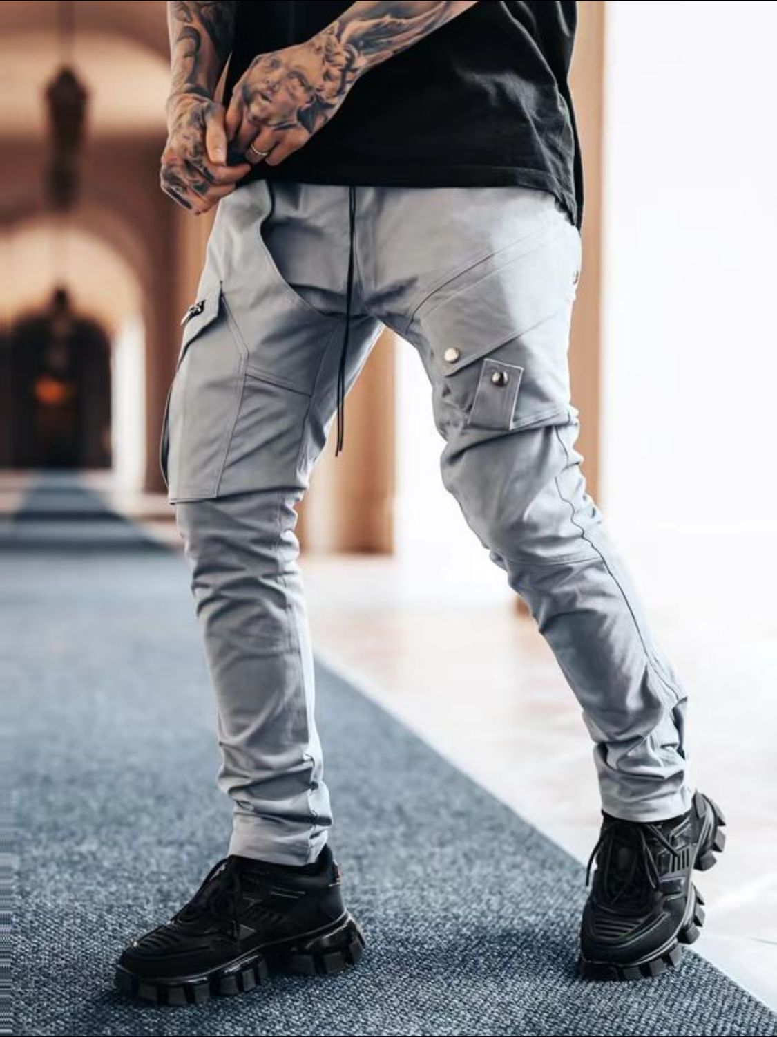 Men's Plus Size Pants with Cargo Pockets - Tigbul's Variety Fashion Shop