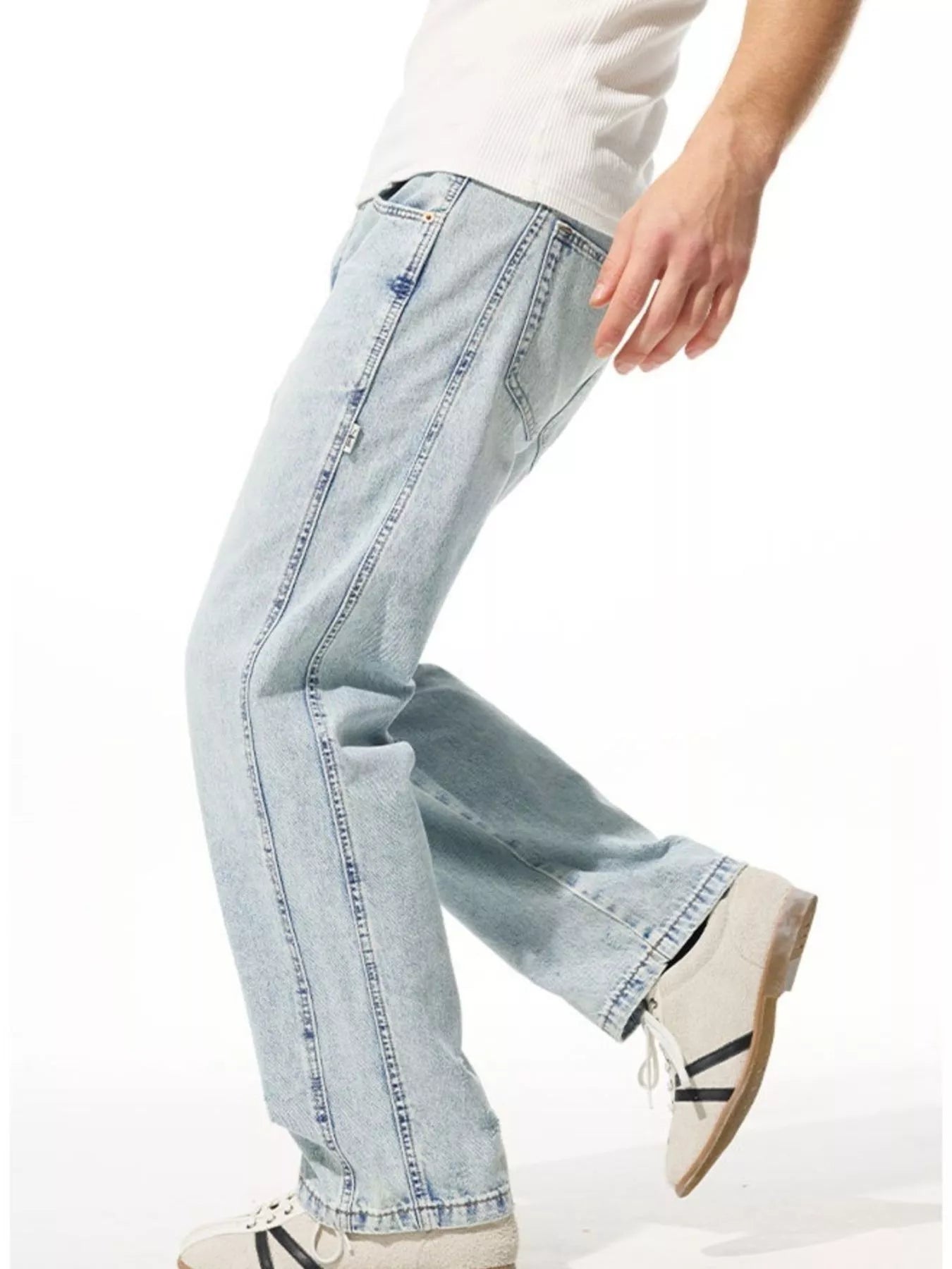 Men's Wide Leg Jeans - Tigbul's Variety Fashion Shop