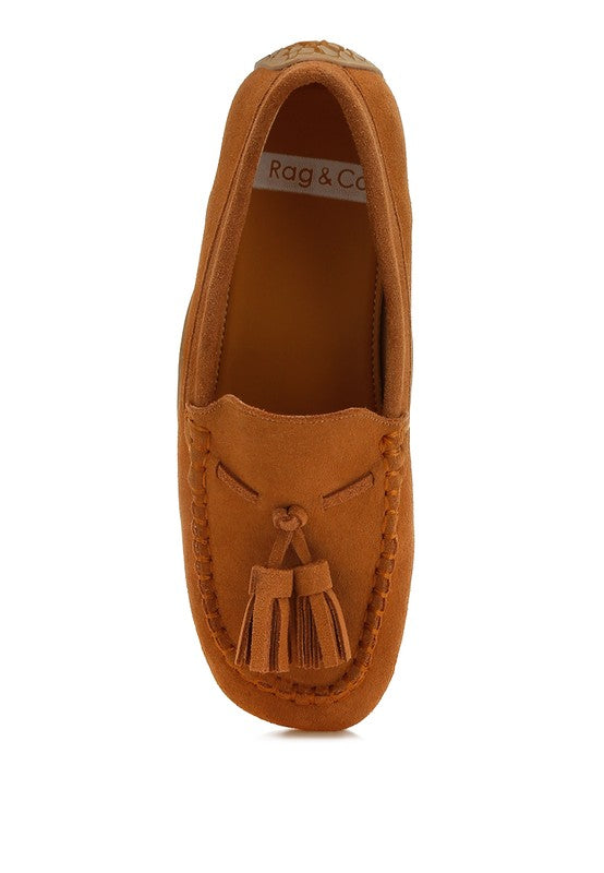 Kipstar Real Suede Leather Tassel Loafers - Tigbul's Variety Fashion Shop