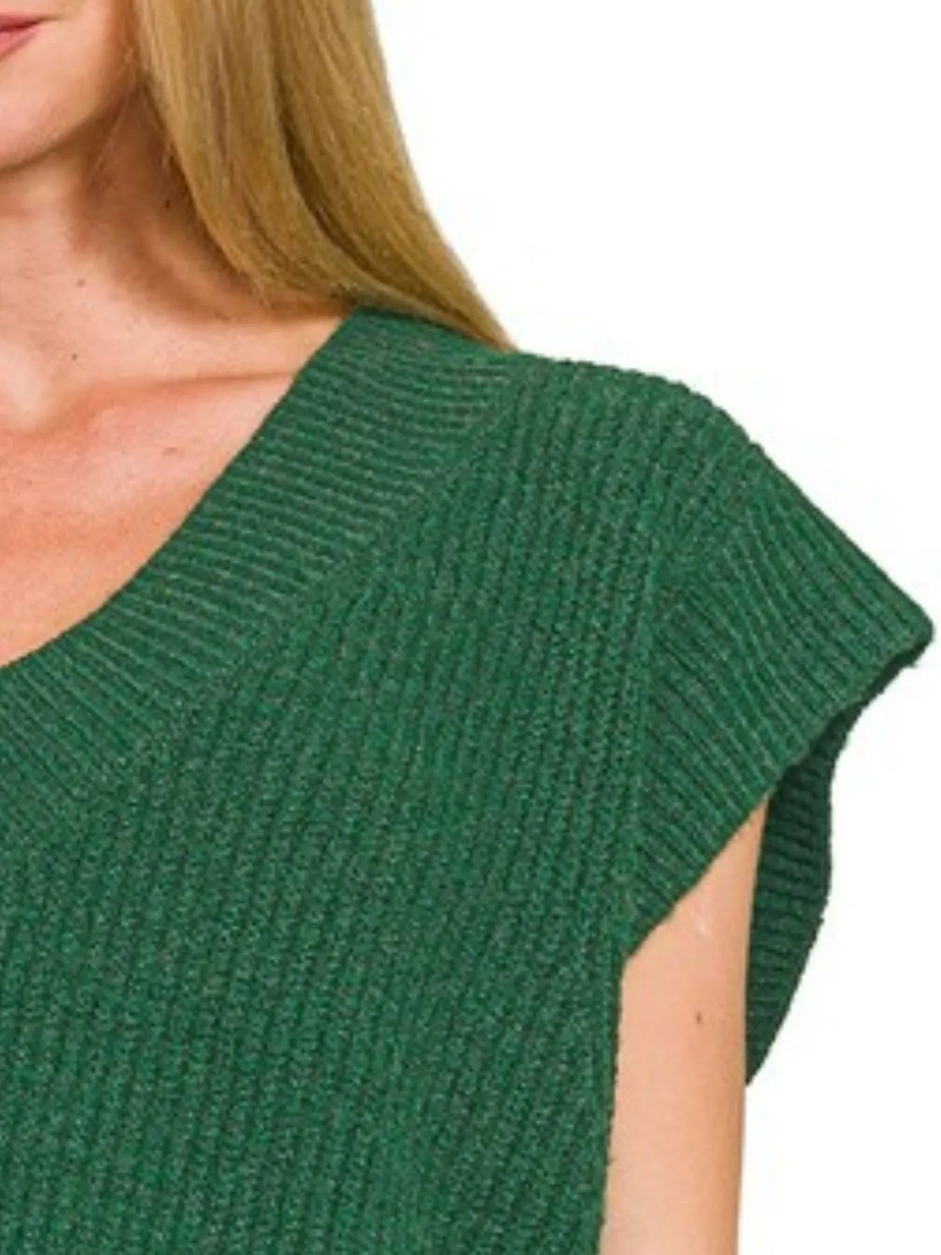 Zenana Oversized Sweater Vest with Side Slit - Tigbul's Variety Fashion Shop