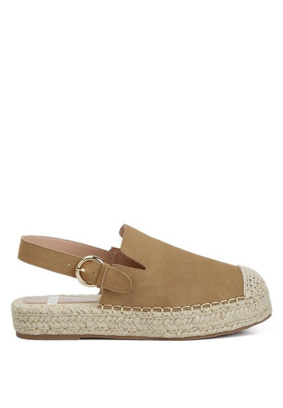 Affie Genuine Suede Slingback Strap Espadrilles - Tigbul's Variety Fashion Shop