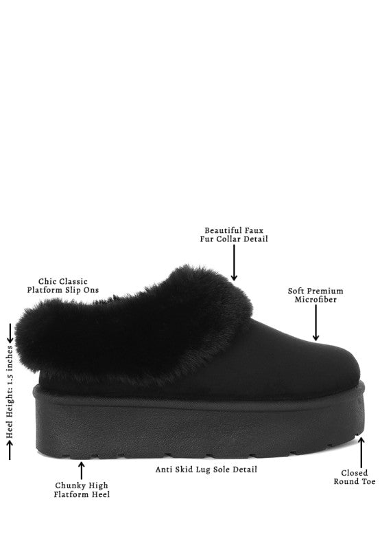 Aniso Faux Fur Slip On Snow Boots - Tigbul's Variety Fashion Shop