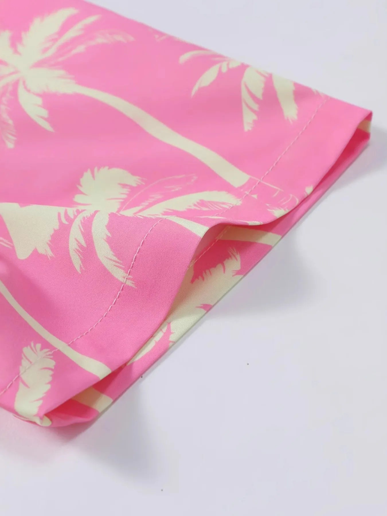 Men's Palm Tree Print Top and Shorts Summer Set - Tigbul's Variety Fashion Shop