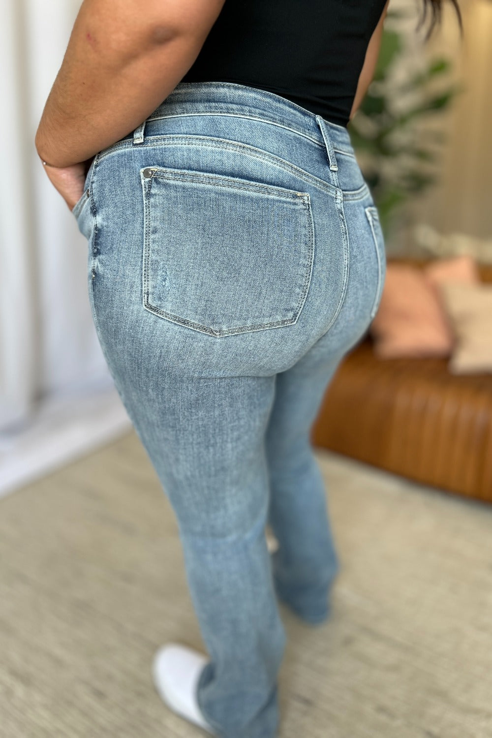 Judy Blue Medium Rise Bootcut Jeans - Tigbul's Variety Fashion Shop