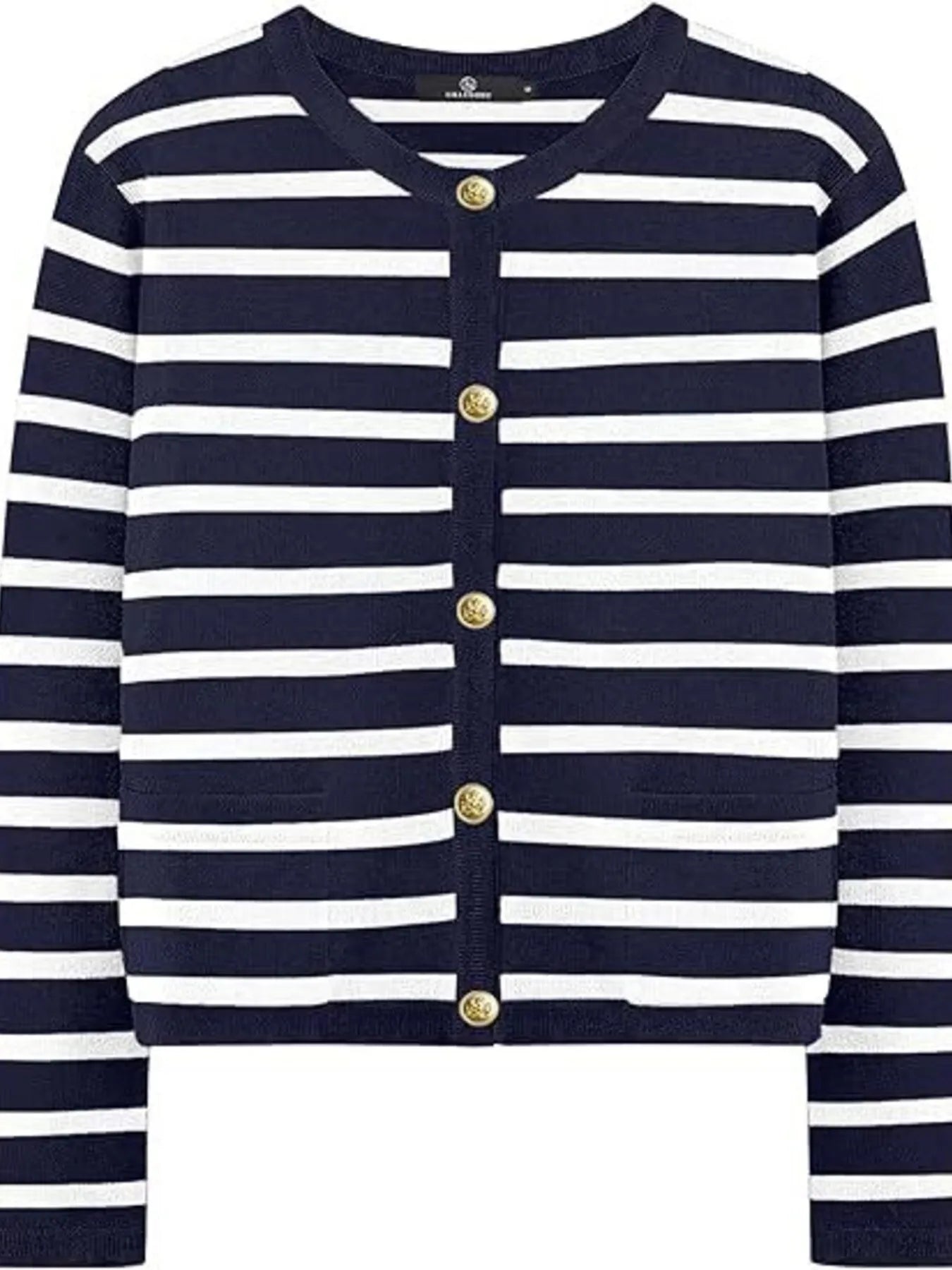 Striped Button-Up Cardigan - Tigbul's Variety Fashion Shop