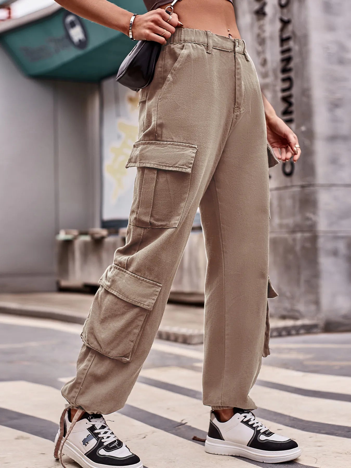 Casual Wide Leg Cargo Jeans - Tigbul's Variety Fashion Shop