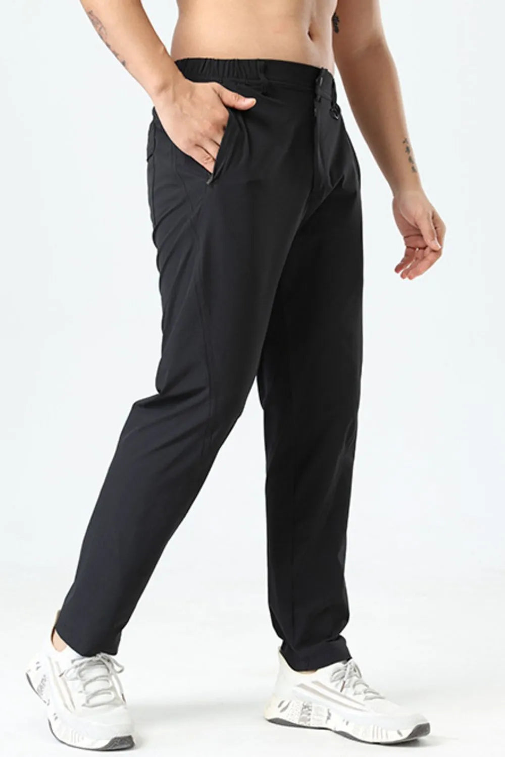 Men's Plus Size Casual Pocketed Pants - Tigbul's Variety Fashion Shop