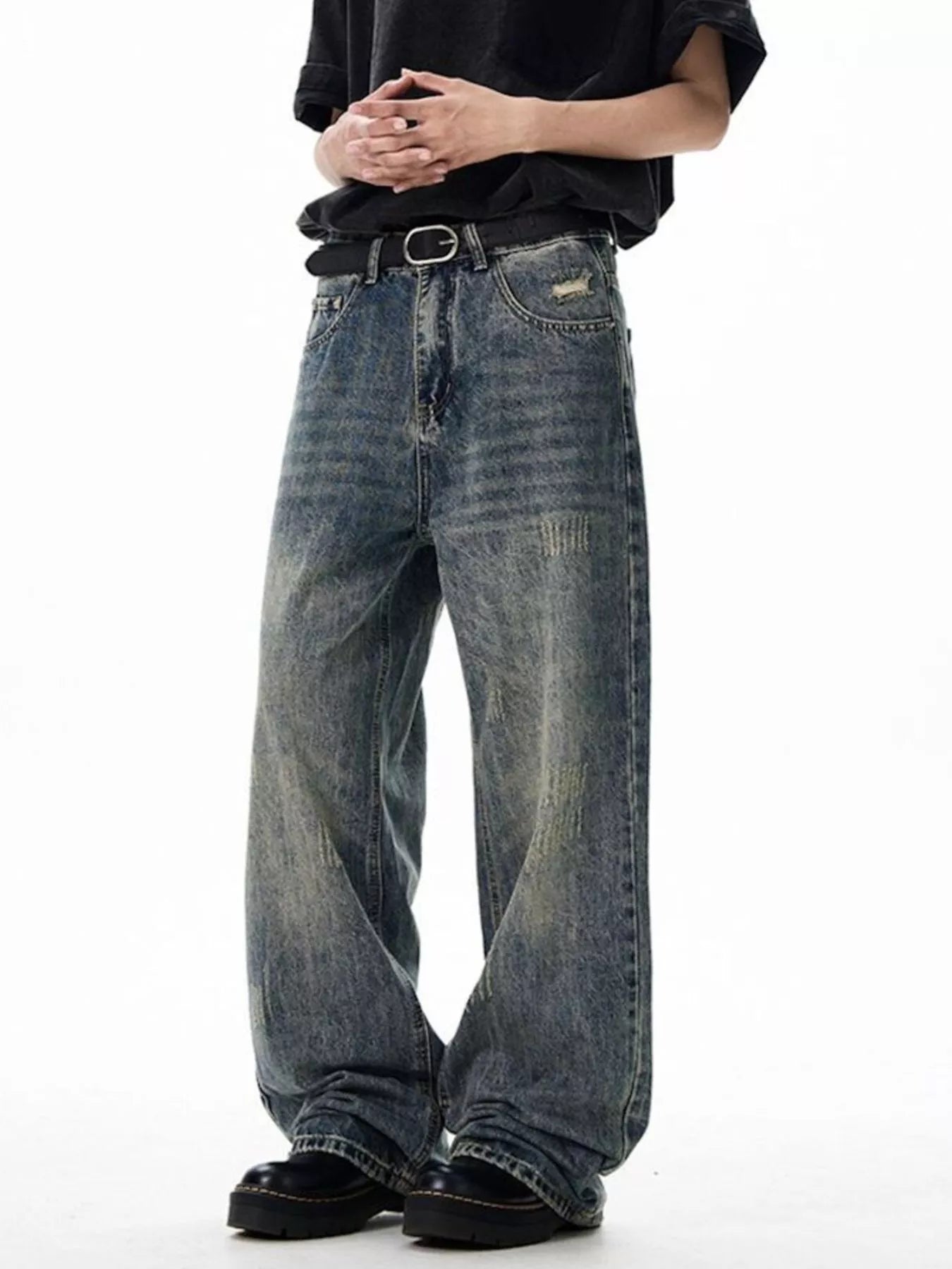 Men's Wide Leg Jeans - Tigbul's Variety Fashion Shop