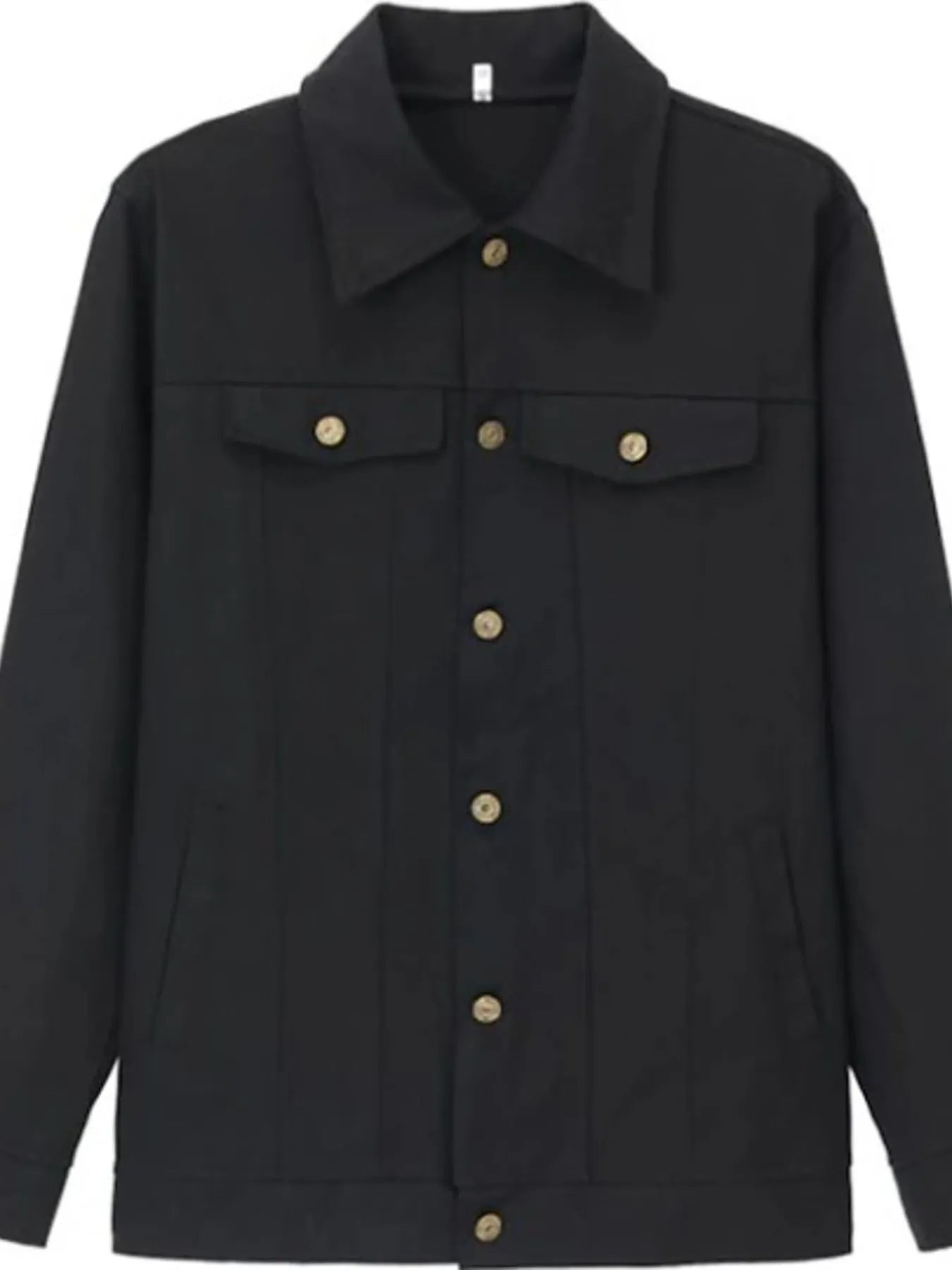 Men's Full Size Button Up Long Sleeve Jacket Plus Size - Tigbul's Variety Fashion Shop