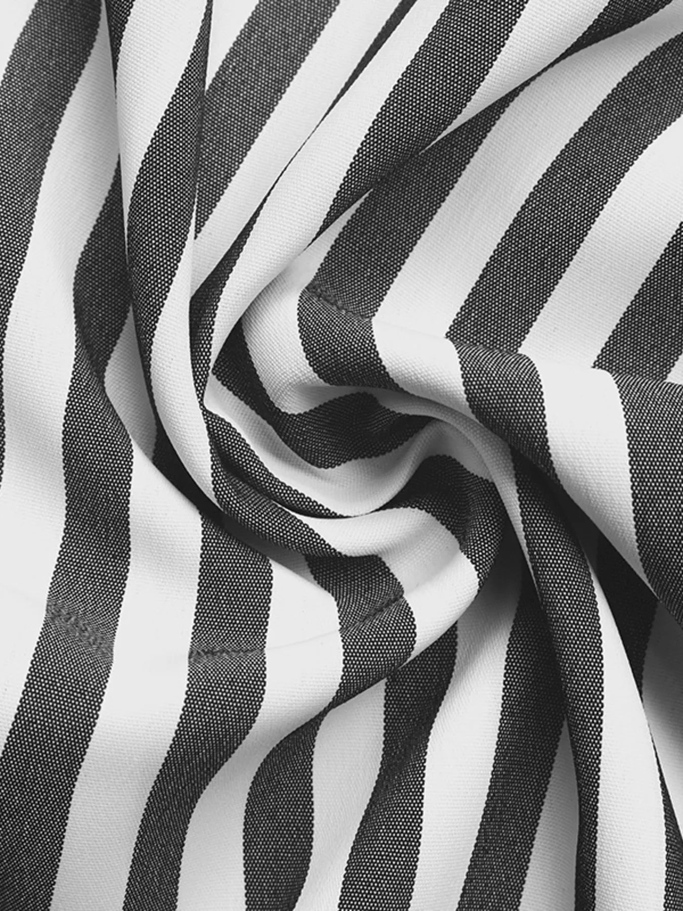Striped Oversized Button-Up Shirt - Tigbul's Variety Fashion Shop