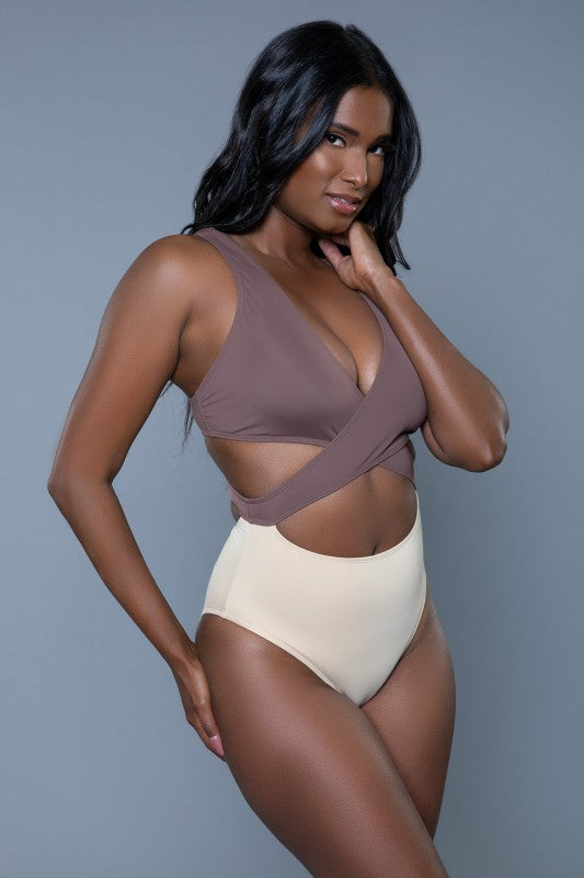 Mia Color Block One Piece Swimsuit - Tigbul's Variety Fashion Shop