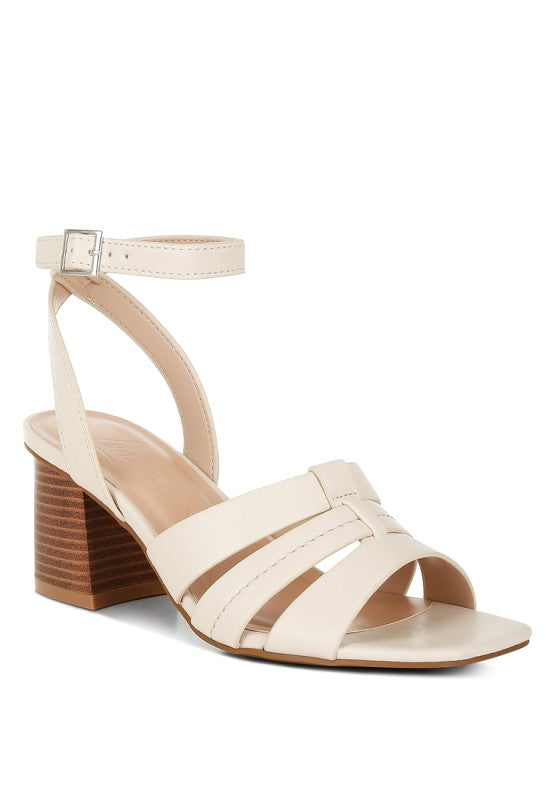 Signora Pin Buckle Ankle Strap Sandals - Tigbul's Variety Fashion Shop