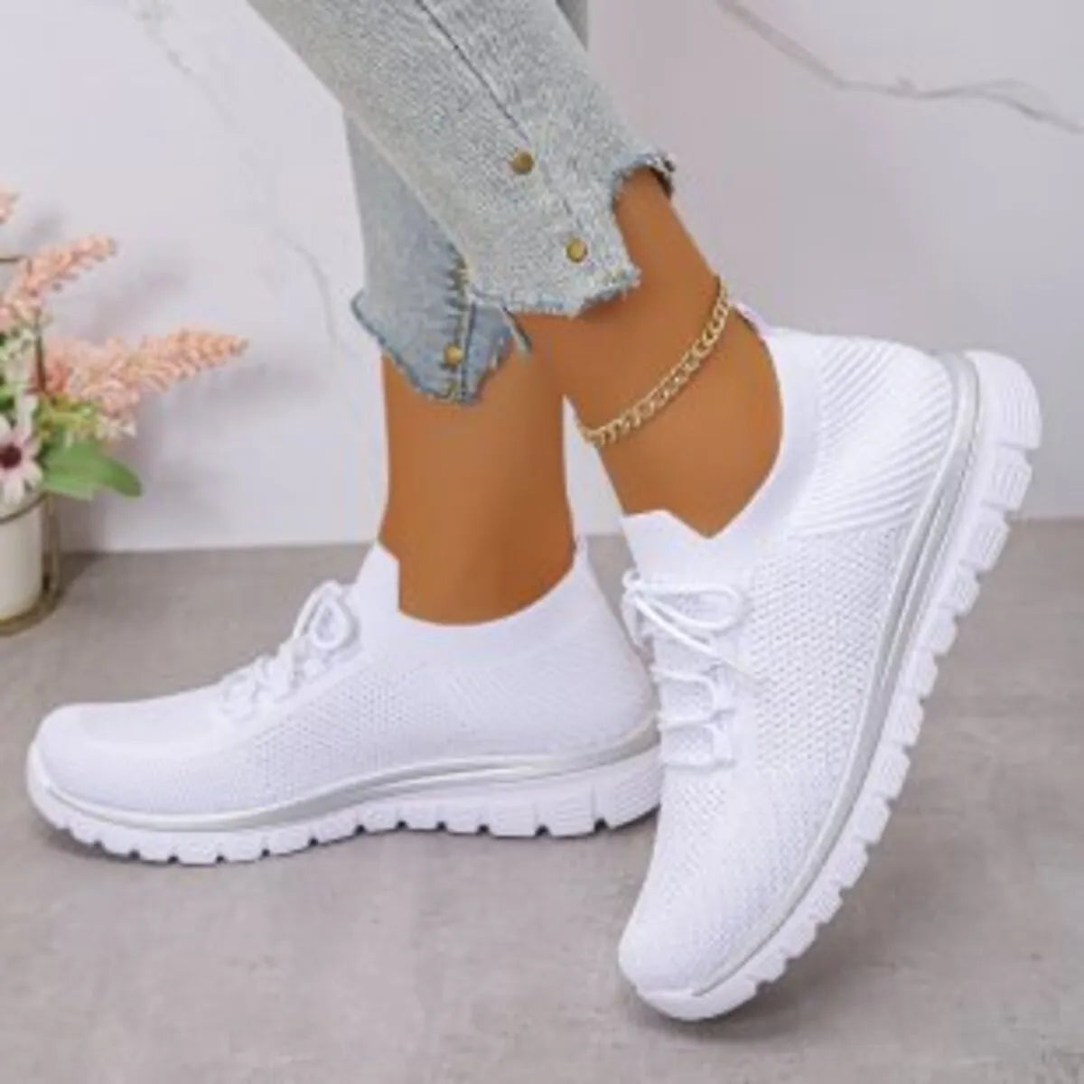 Breathable Mesh Lace Up Athletic - Tigbul's Variety Fashion Shop