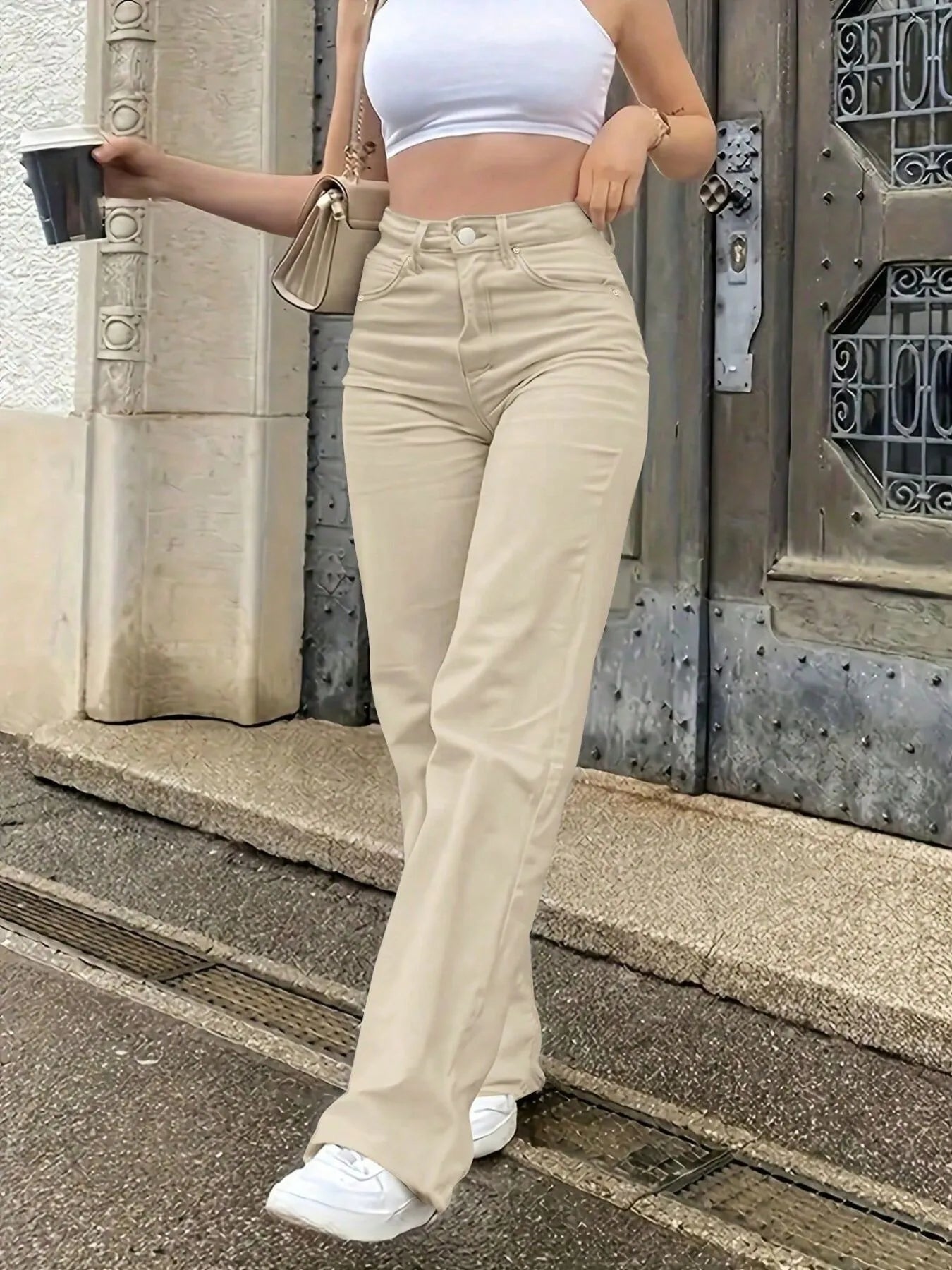 High-Waisted Wide Leg Jeans - Tigbul's Variety Fashion Shop
